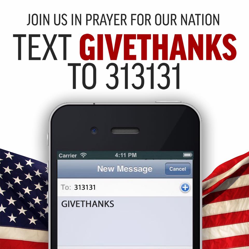 Thinking about America; the values that founded America were based on Christian faith.