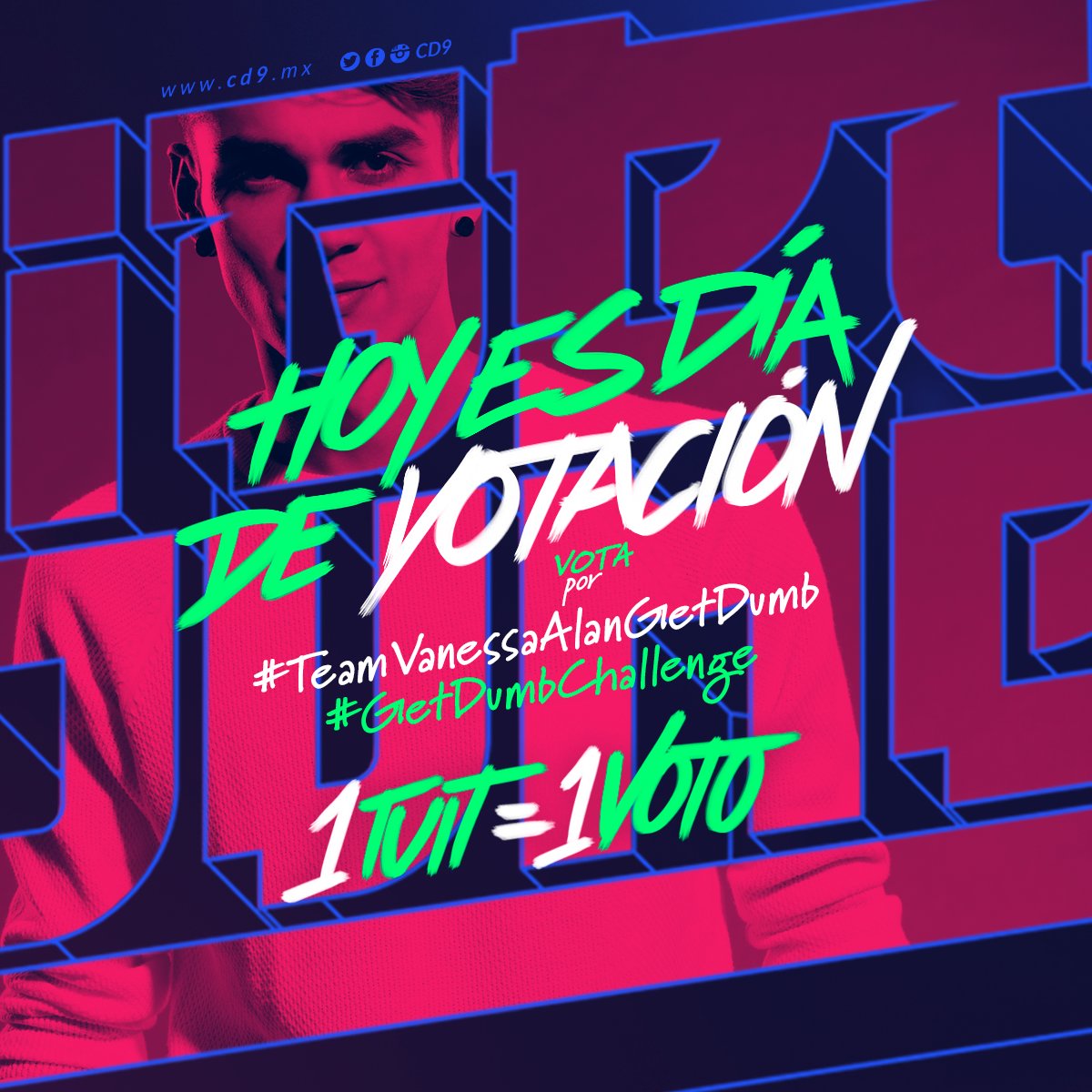 Fanscodigo9's tweet image. Voten por @soyalannavarro #GetDumbChallenge #TeamVanessaAlanGetDumb