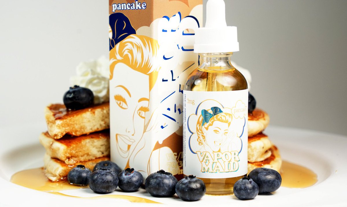 Sure, it's Monday morning, but who says you can't live like it's Saturday morning? #VaporMaid #PancakeMapleBerry