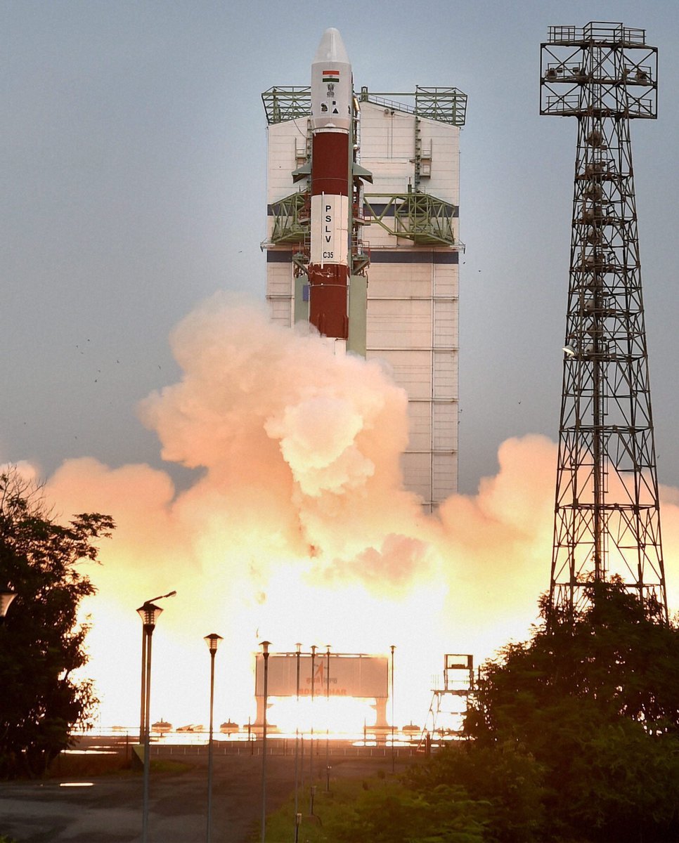 airnewsalerts's tweet photo. Real Photos of @ISRO's #PSLVC35 carrying #SCATSAT1 & 7 other satellites that lifted off in #Sriharikota on Sept 26th
#ISRO https://t.co/mgzfvW5dhh