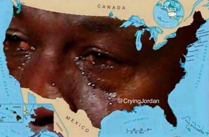 CryingJordan's tweet photo. America watching the debate like... 😭 #debatenight https://t.co/q7a7ndinjy