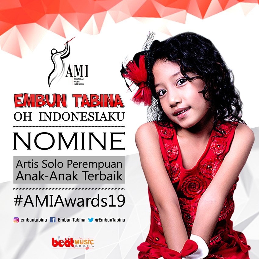 embuntabina's tweet photo. Don't miss it, Malam Puncak Penghargaan 19th AMI Awards 2016, Rabu, 28 Sept 2016, @Ecovention Ocean Park Ancol, Live on RCTI jam 21.00 WIB https://t.co/nuVJE9fJAn