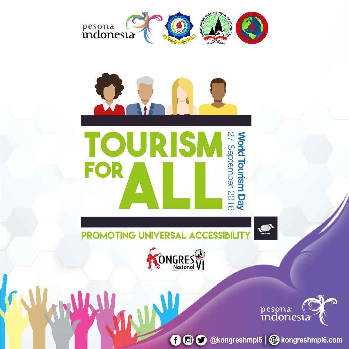 Selamat memperingati Hari Pariwisata Dunia! #TourismForAll @Poltekpar_MKS <a href="/infoHMPI/">HMPI</a> @Kemenpar_RI <a href="/TwitterID/">Twitter Indonesia</a> @indtravel #KongresHMPI6