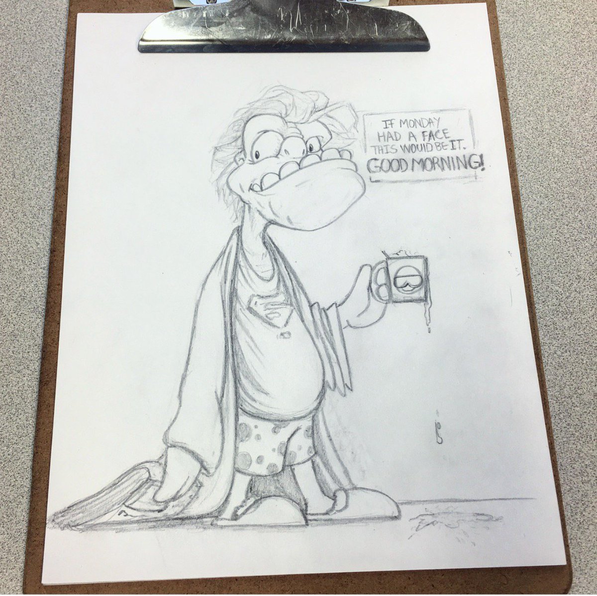 Hang in there everyone! The day is almost done! #work #sketch #marketing #advertising #agencylife