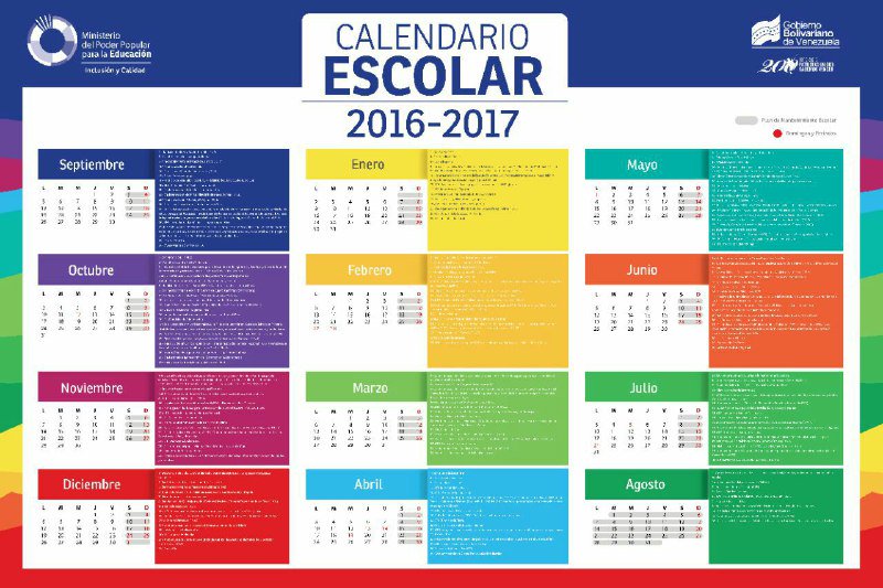 Descarga aquí el calendario escolar 2016-2017 goo.gl/Vkc3Fd