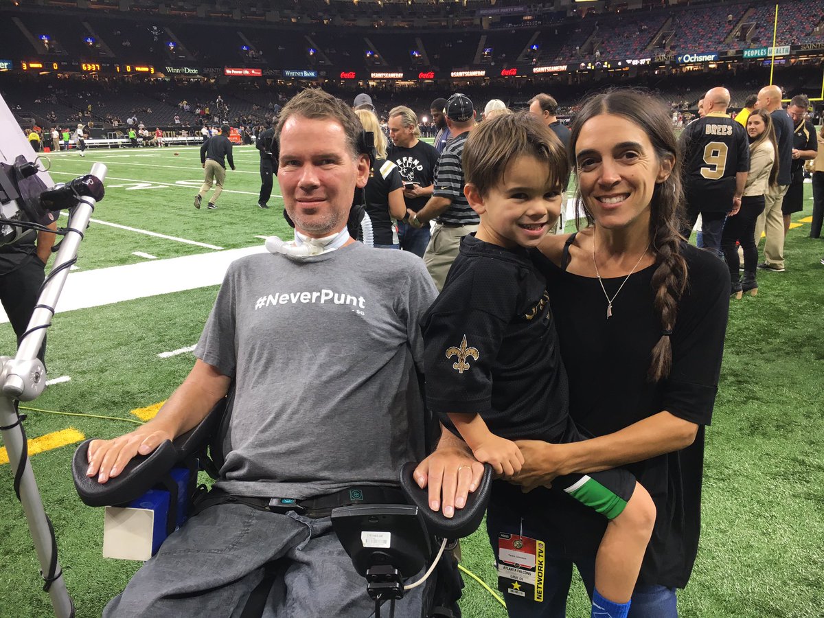 Saints's tweet image. The @TeamGleason fam! 🐐 #NoWhiteFlags #NeverPunt