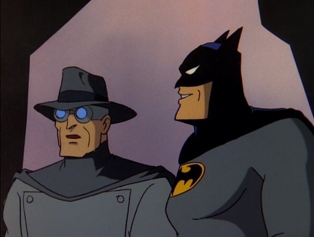 Бэтмен 90. Batman the animated Series Beware the Gray Ghost. Бэтмен тас. Batman призрак.