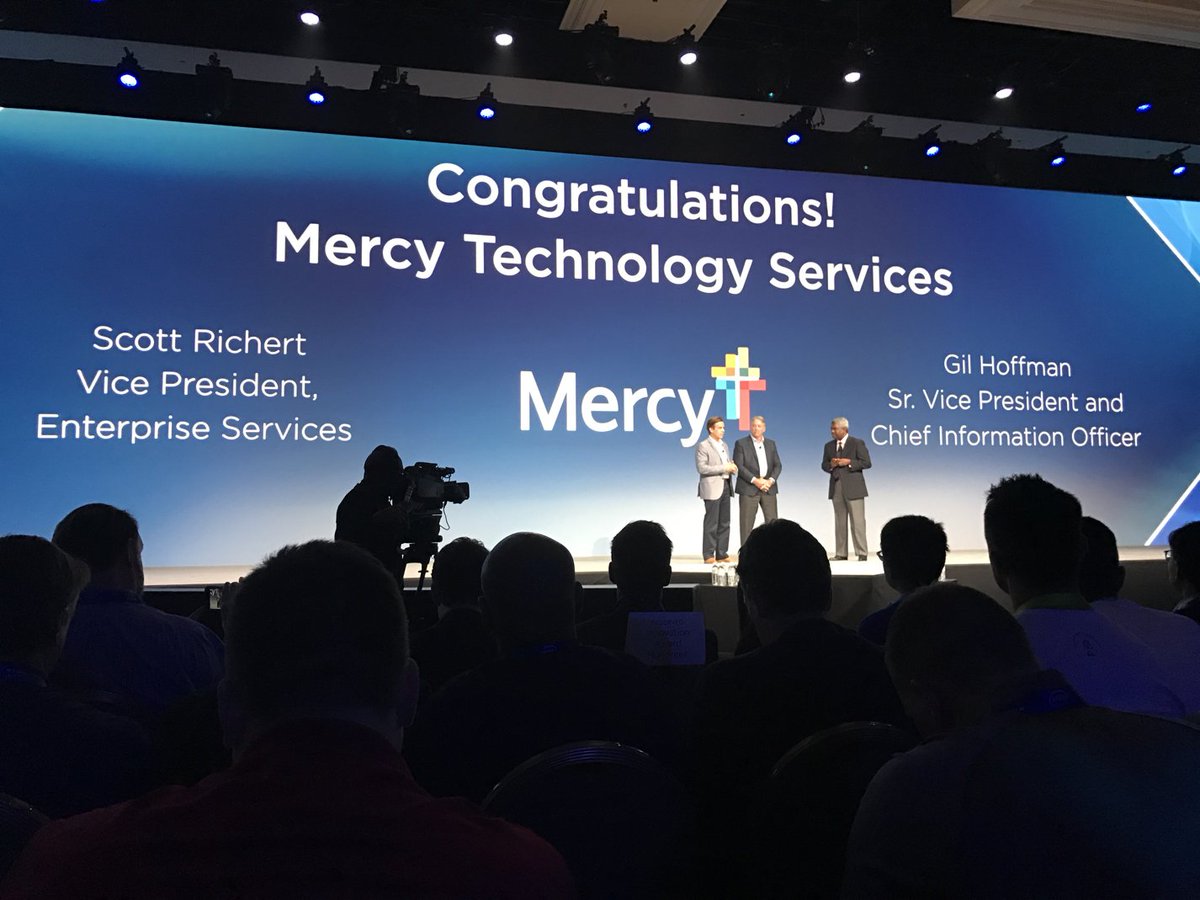 NetApp's tweet image. Congratulations to @FollowMercy! Winners of the 2016 #InnovationAwards. #NetAppInsight
