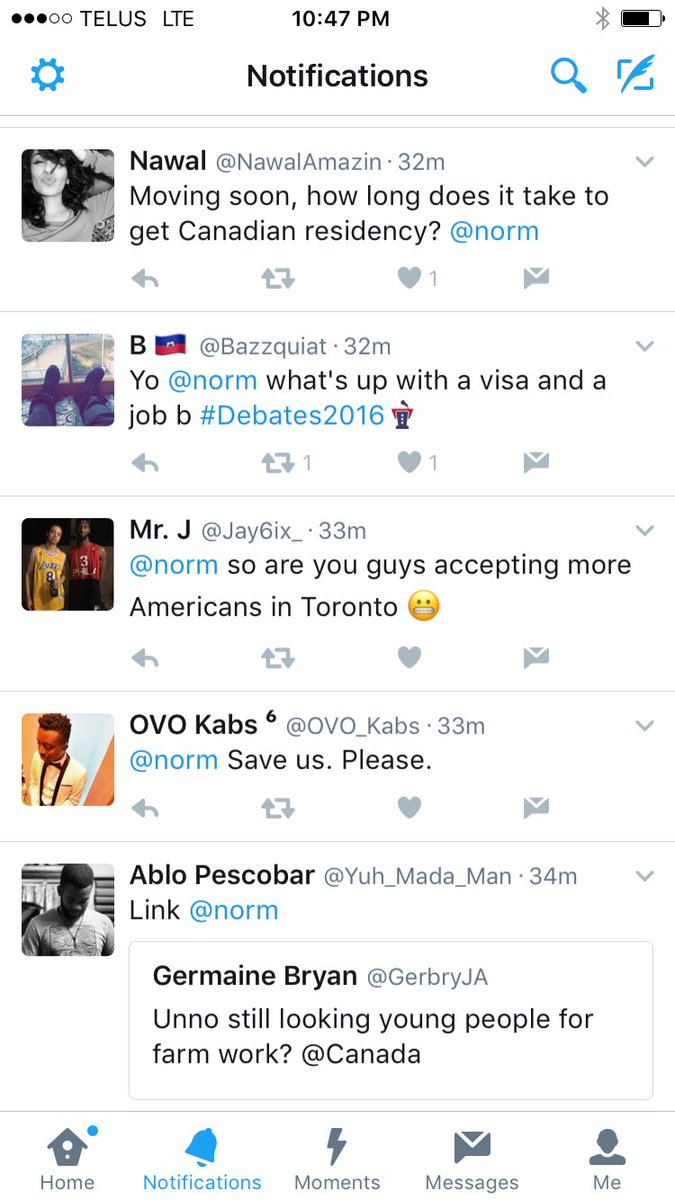 norm's tweet image. How my mentions look like on #debatenight
