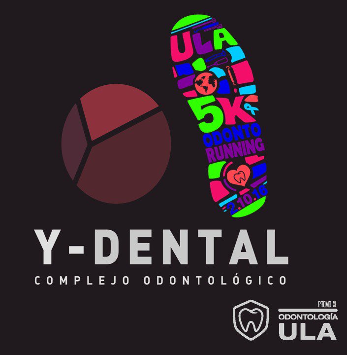 Asiste este de 2/10 al OdontoRunning 5K. Consigue las entradas con los alumnos de 3er año de Odontología ULA! @ulaodontologia11 #ula #Mérida