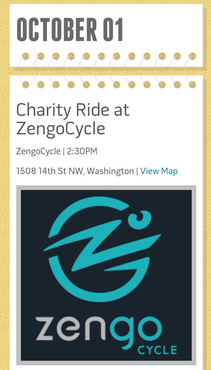 dcplusacumen's tweet image. Don't forget! This Sat join us for a charity ride at @zengocycle in Logan circle. Reserve your spot now! zengocycle.com/reserve/index.…