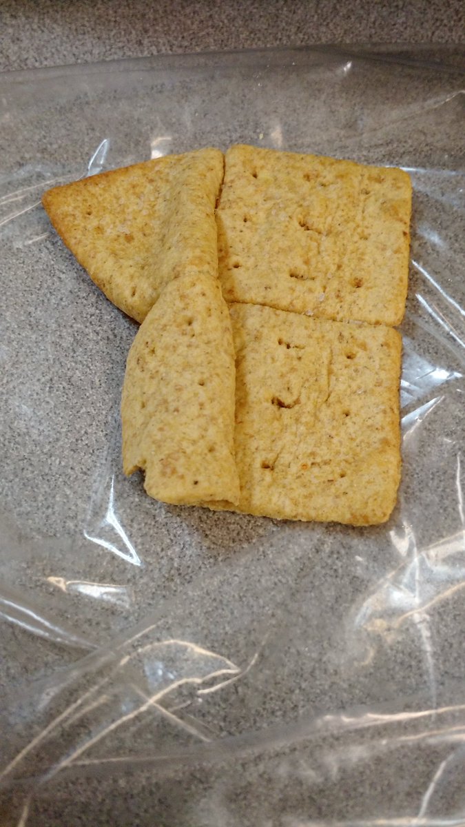 Binary_Sage's tweet photo. What kind of monster is this?! #food #mishap #wheatthin https://t.co/HUsRJKmc60