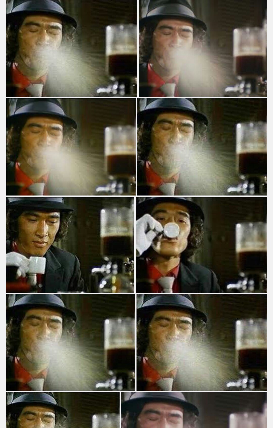 ジェット リョー Twitterren 探偵物語 コーヒー 吹く で画像検索かけると 松田優作がひたすらコーヒーに挑戦しては吹き続けるみたいになるので辛いことがあった時などにおすすめです