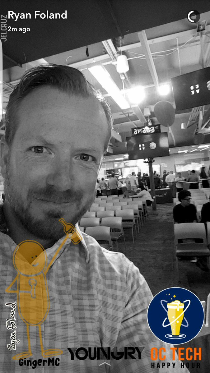 ryanfoland's tweet photo. The calm before the #octhh storm. Killer line up here at the greatest presentation space in OC, @UCICove. Find our #snapchat filter! https://t.co/10ckKJLGa6