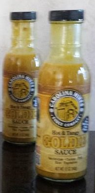 The Goldie sauce is sweet and tangy, mustard based with a touch of pineapple that makes Goldielocks say "Just Right." #BBQ #carolinamikes