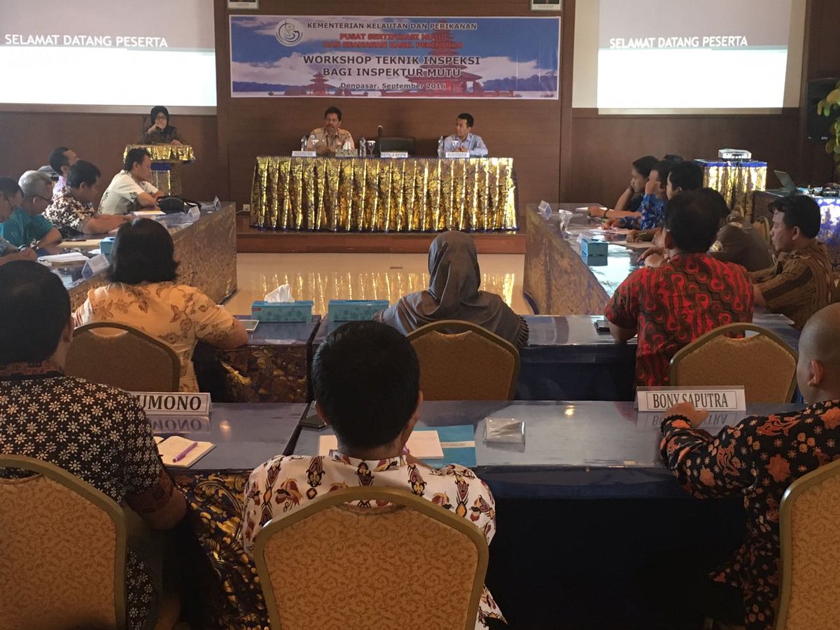 Pengukuhan Inspektur Mutu oleh Ka Badan KIPM di Bali tgl 27 Sep 2016 @HumasBkipm
