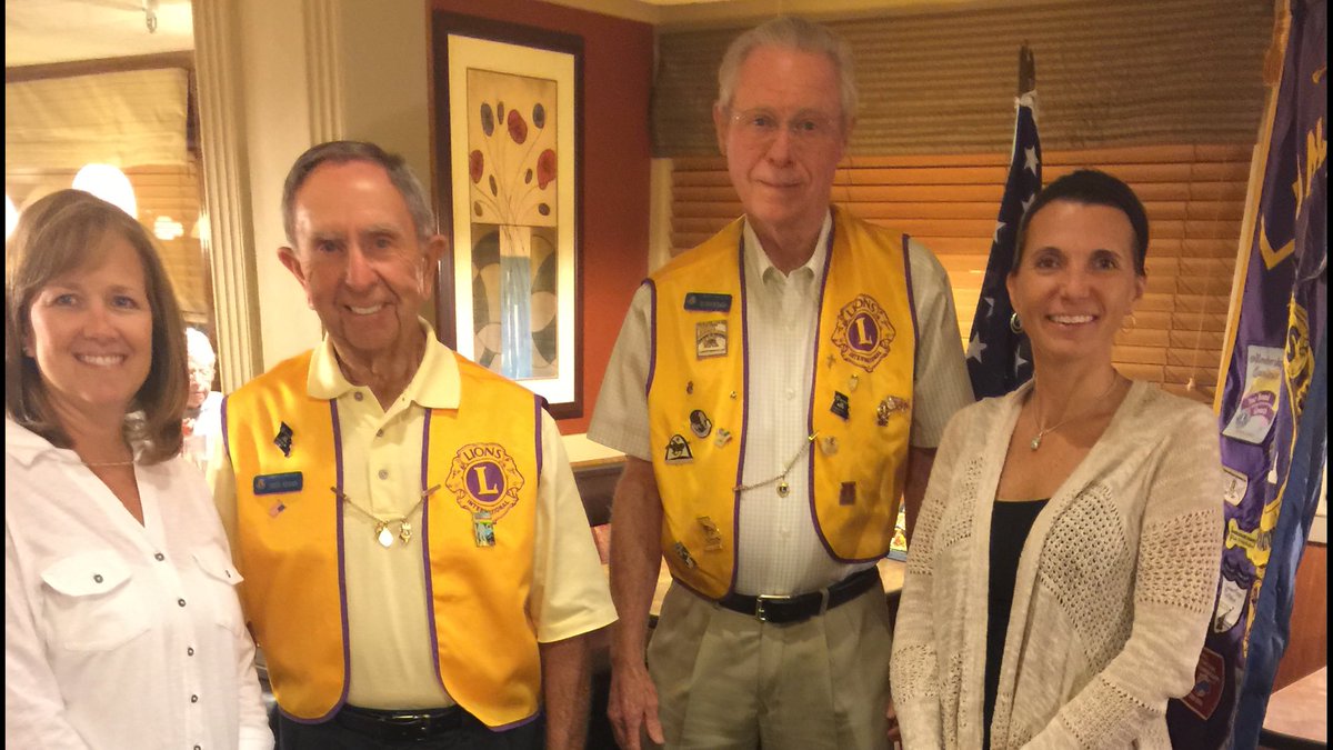 Guests at Lions Club mtg tonight. Inspiring work going on by dedicated Lions. #getinvolved #communityheros #LionsClub