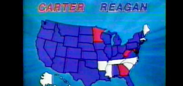 DuaneBonifer's tweet photo. @Carolgduncan Can't find an '84 one. But here's one from 1980. #POTUSdebate #BlueIsRed https://t.co/ZtQwVNDGwS