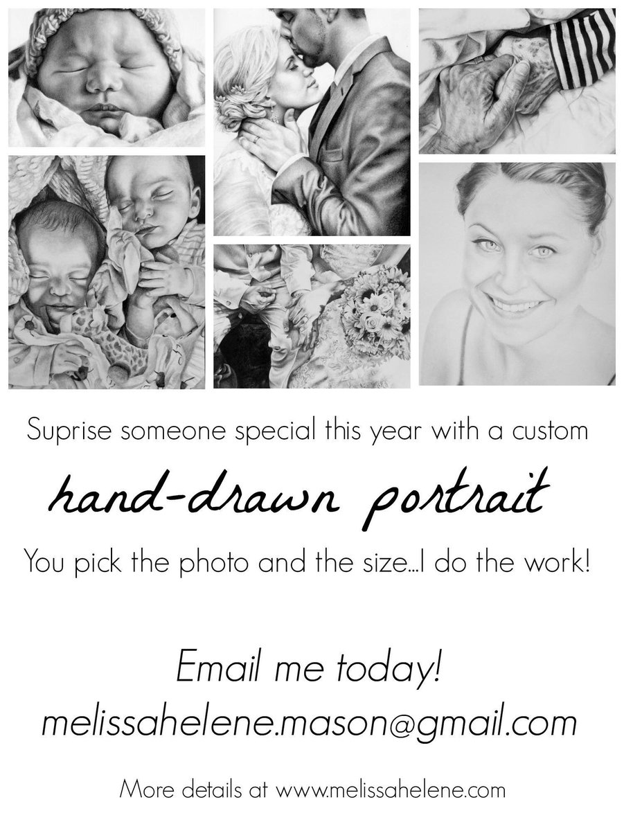 MHArtOfLife's tweet photo. Time for custom portrait requests for the holidays! Email me today! #artwork #portraits #customartwork #melissahelenefinearts https://t.co/Cd7U5IWC3A