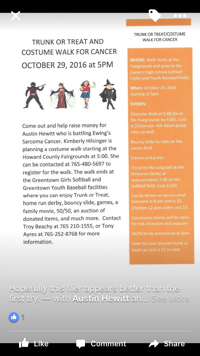 BeachyC's tweet image. Check out this great event in Greentown, Indiana October 29th.