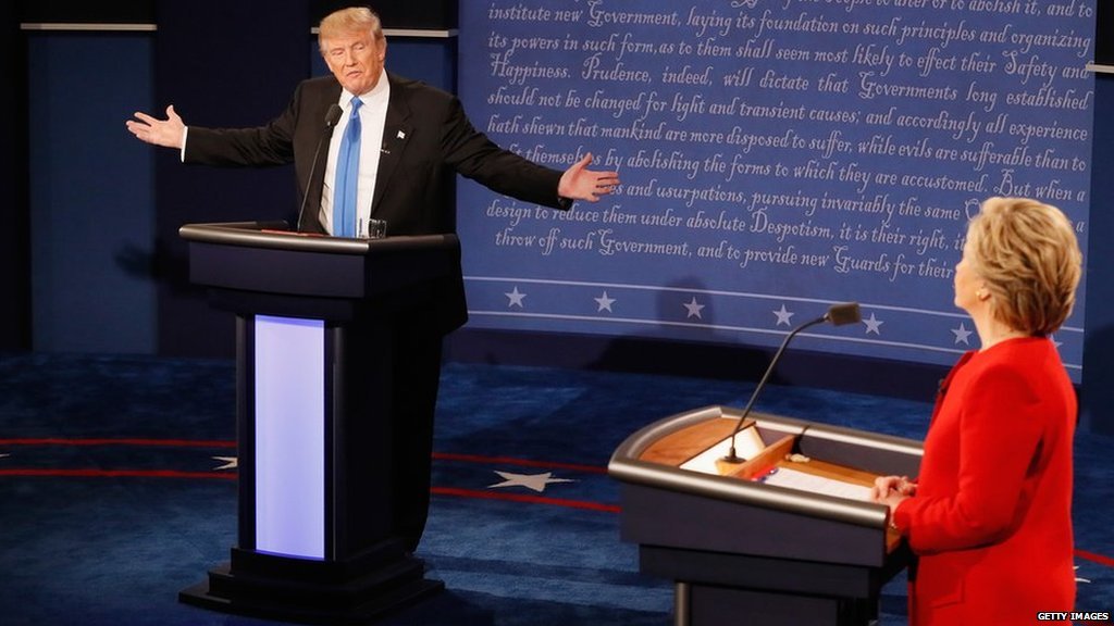 jahirvai2's tweet image. BBCWorld : RT BBCNews: US election: HillaryClinton and realDonaldTrump clash over jobs, terrorism and race #debate2…