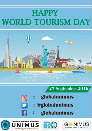 globalunimus's tweet photo. Happy World Tourism Day https://t.co/Mdq7qeLVvH