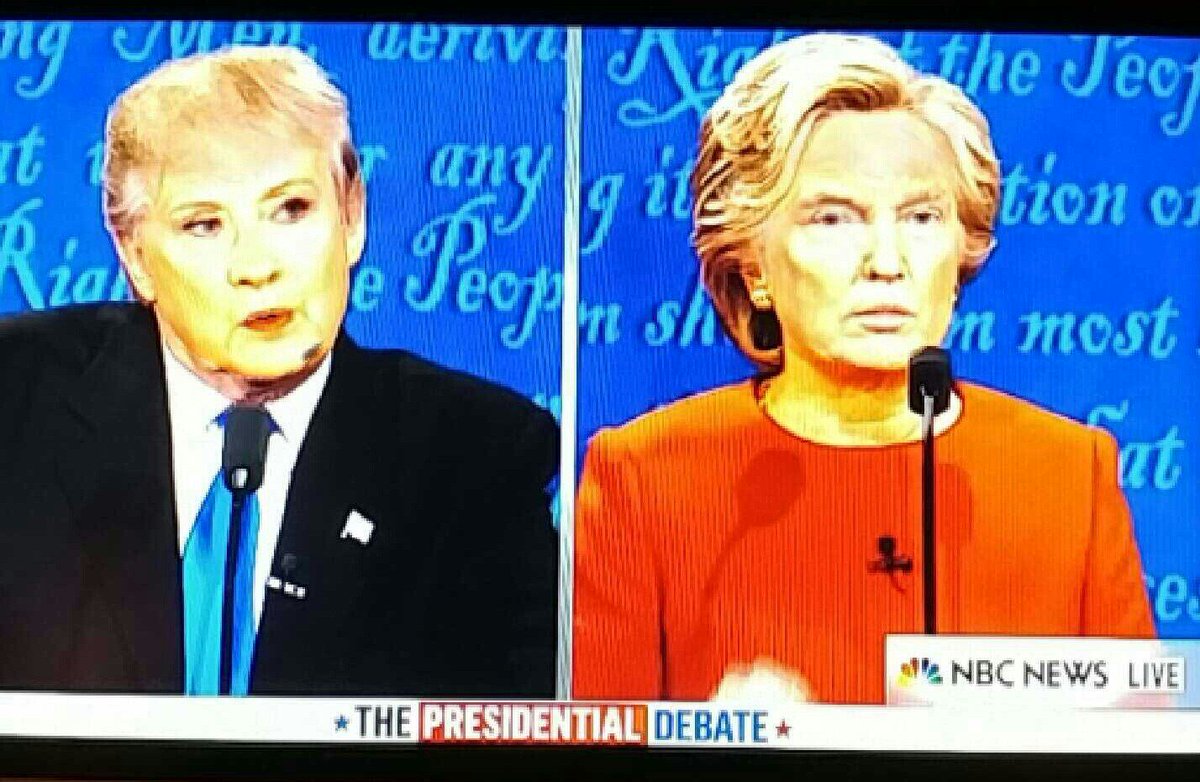 Bruk72's tweet image. Might be the best face swap Ive ever done...😂 #debatenight