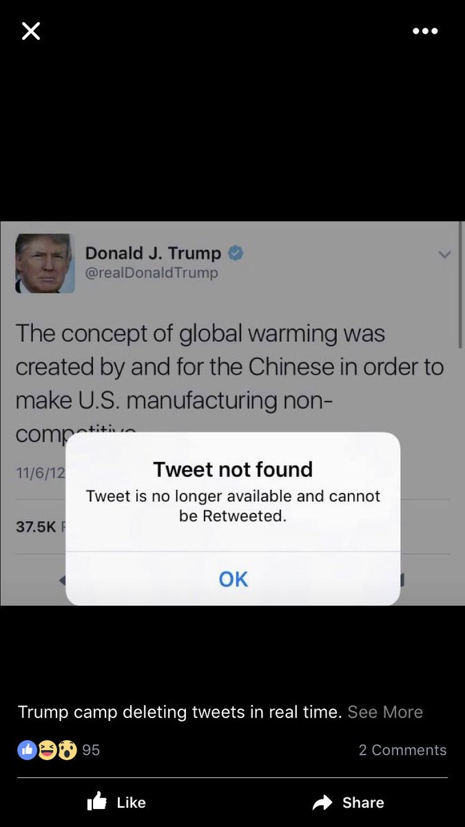 jfen83's tweet image. Donald&apos;s deleting tweets in real time #deletegate