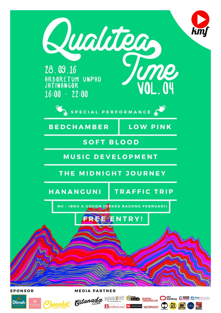 Qualitea Time 2016 | <a href="/bedchamber/">Bedchamber</a> <a href="/low_pink/">Low Pink</a> <a href="/softbloodmusic/">Soft Blood</a> etc. | 28/9/16 |

Arboretum Unpad <a href="/KMF_UNPAD/">KMF Unpad</a> #needqualiteatime