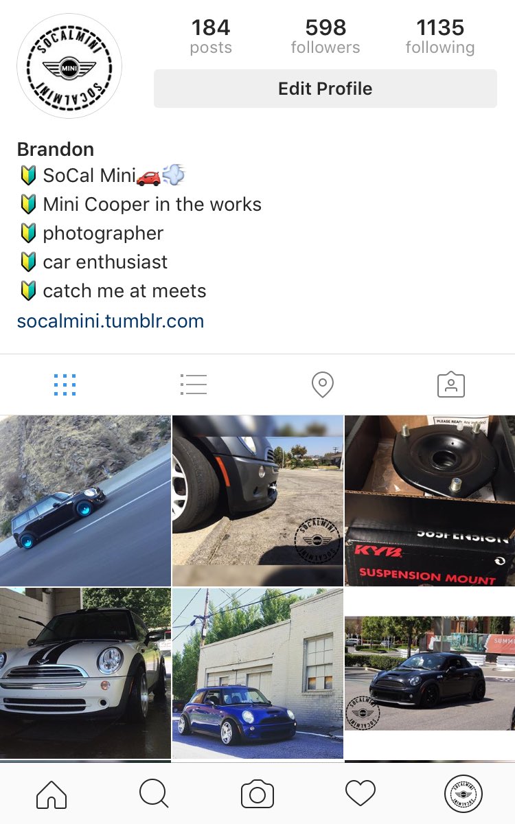 socal_mini's tweet photo. If you love the mini youll wanna follow me on ig 🚗💨 #MiniMonday #minicooper #cooper #minimania https://t.co/DNoGj1CMPw