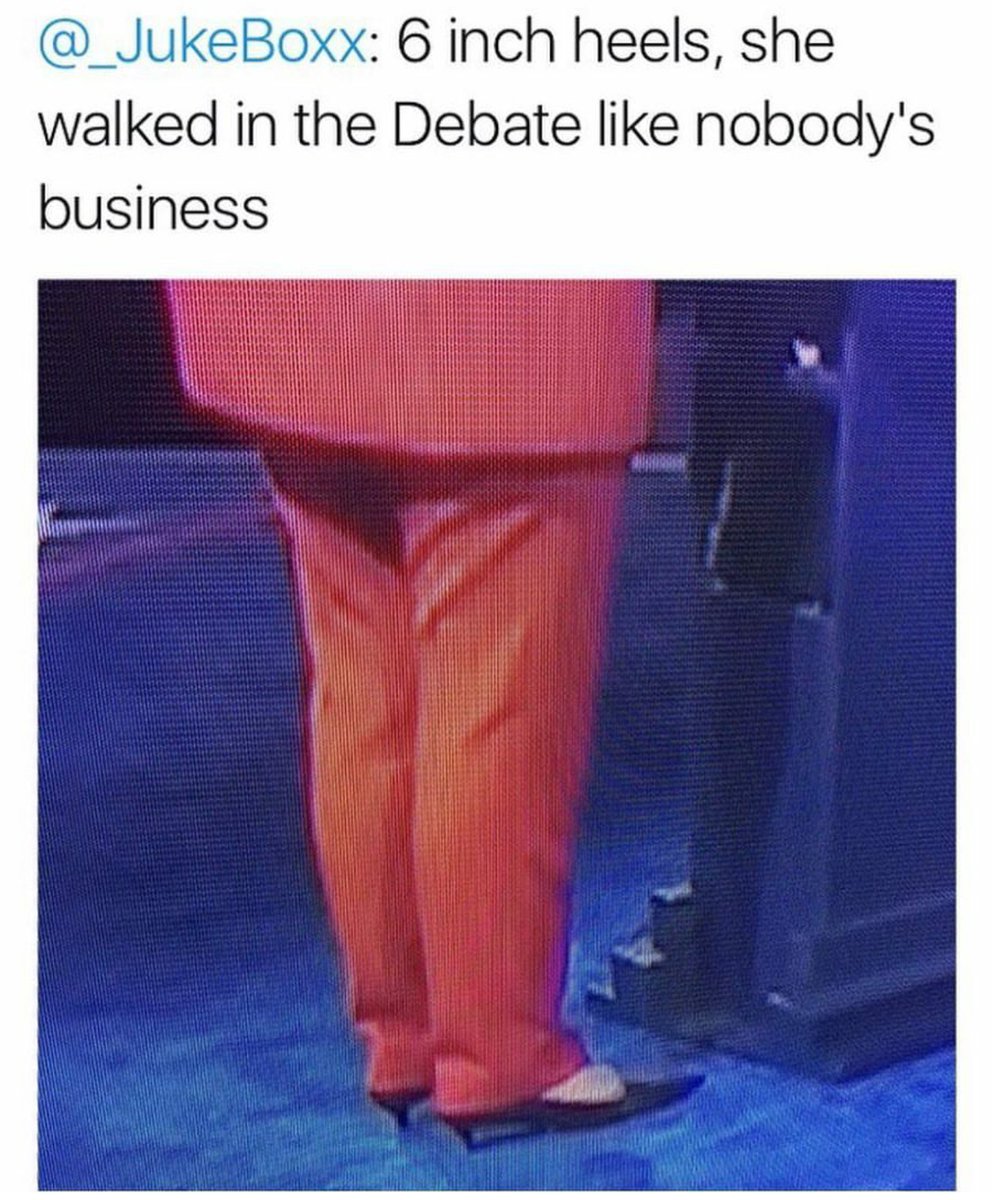 binkerlykay's tweet photo. Lmao... #debatenight #debatememes https://t.co/NLn6JyMoDz