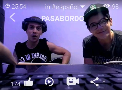 PasabordistasCa's tweet photo. Y terminamos nuestro #PSBFanDay con un muy lindo Younow!! Muy Buenas Noches Cantineras y @GABOPSB @iamjuanrm ♥ https://t.co/0MTVD5fZ6f