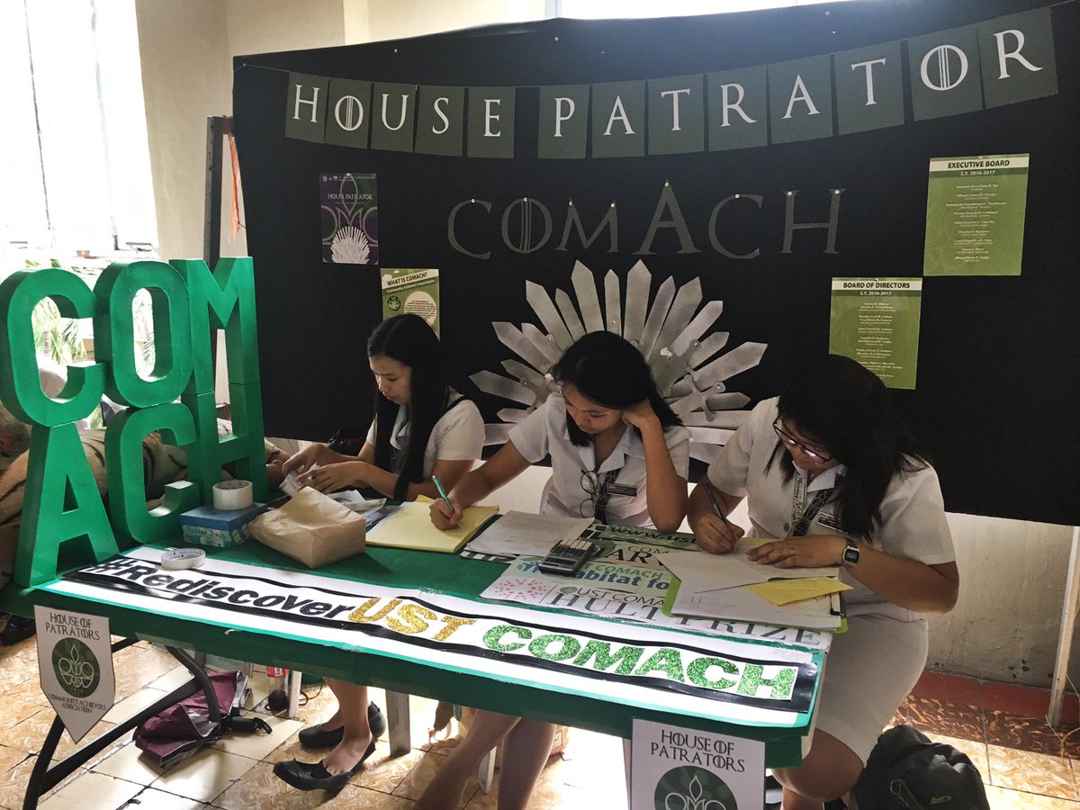 USTCOMACH_PHA's tweet photo. Visit our booth! 2nd floor of the UST Main building in front of room 206! #RediscoverComach π https://t.co/jf3uJBVicA