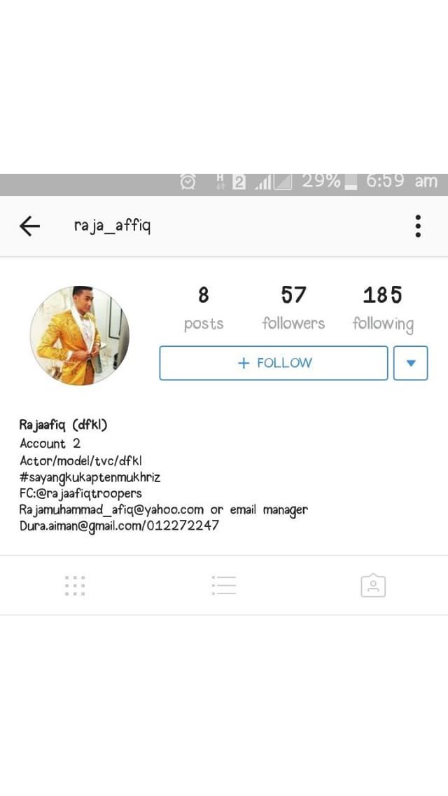 rajaafiqfkl's tweet photo. fake ig https://t.co/LkII9CCyNw