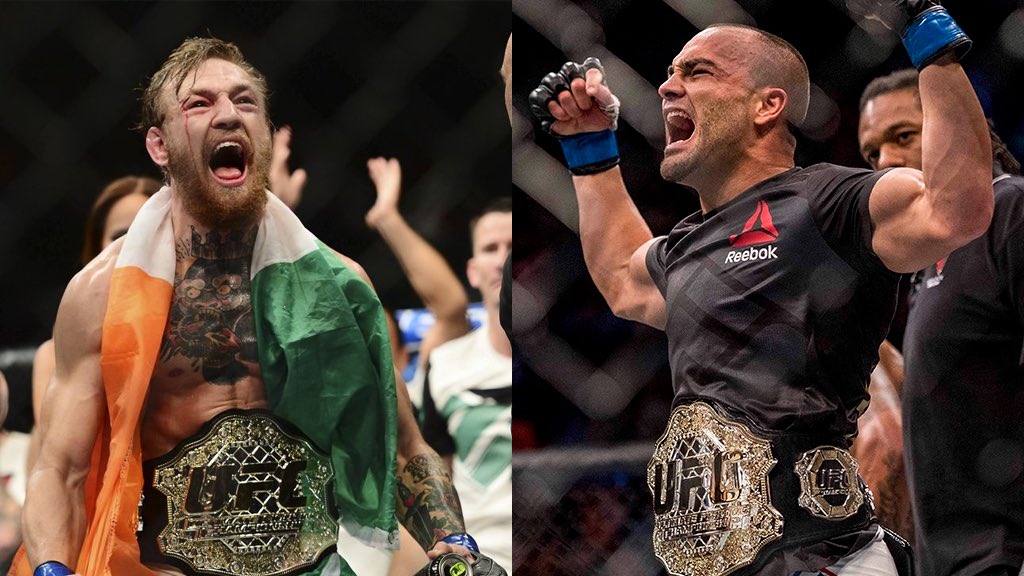 Conor McGregor vs Eddie Alvarez is finally CONFIRMED as main event for #UFC205 in NY! Champ vs Champ!