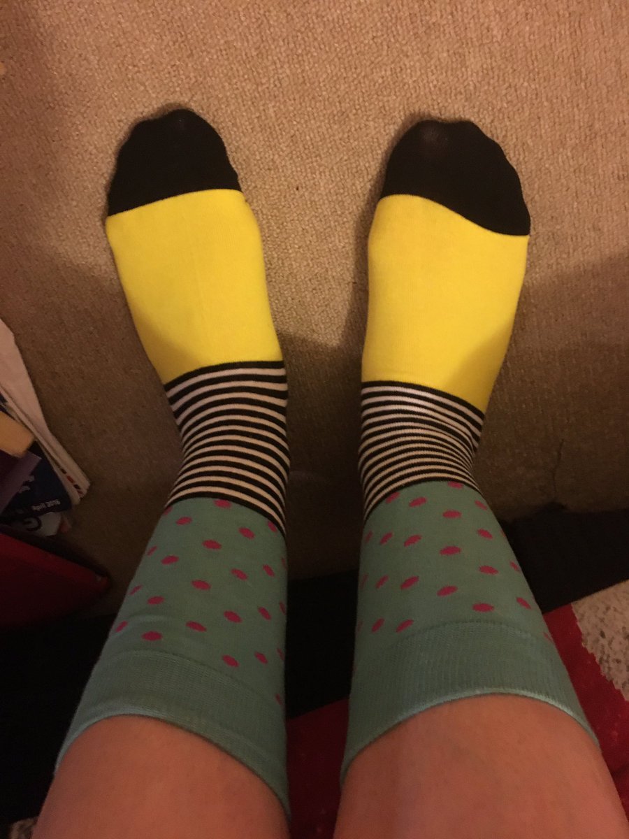 LAdams2810's tweet photo. @dublandpodcast , @FunkyFootSocks thank you for the funky socks they are perfectly colourful 😀 https://t.co/BrAmgnxVqJ