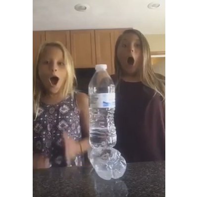 Teen pulls off amazing water bottle flip