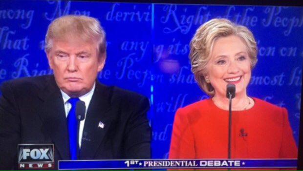 jamiesont's tweet photo. When you've just SCREAMED IN A WOMAN'S FACE that YOU have the better temperament to be President https://t.co/RBZdhyf9Zv