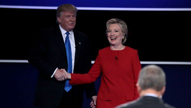 thehill's tweet photo. Pundits weigh in: Clinton won first debate https://t.co/yVNr4kKlwQ #debates https://t.co/VPMGFO1f9A
