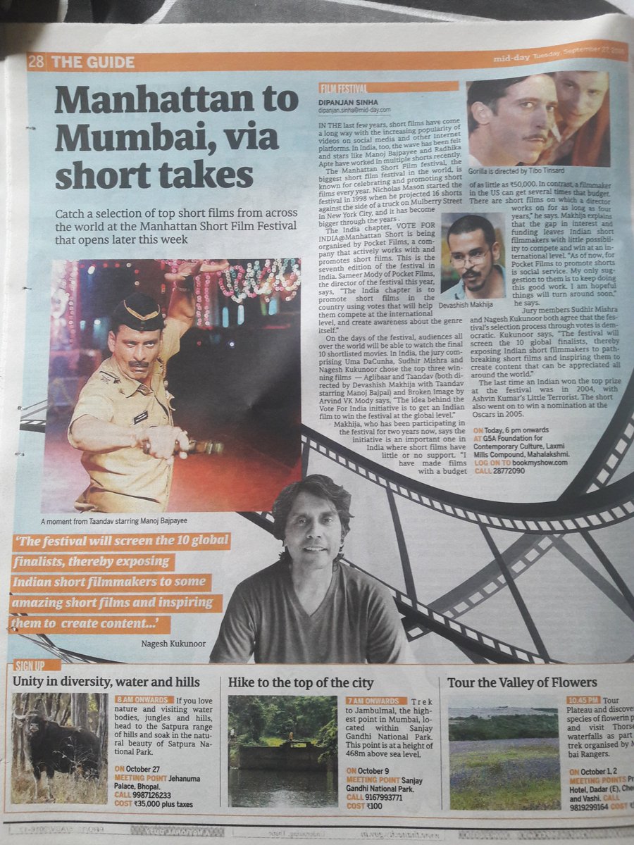 pocketfilmsin's tweet photo. It's not too late to register for the #shortfilm event of the year! Go to https://t.co/ZhhoVwZODn to RSVP. You be the judge! #MSIndia2016 https://t.co/gXImuH8AJX
