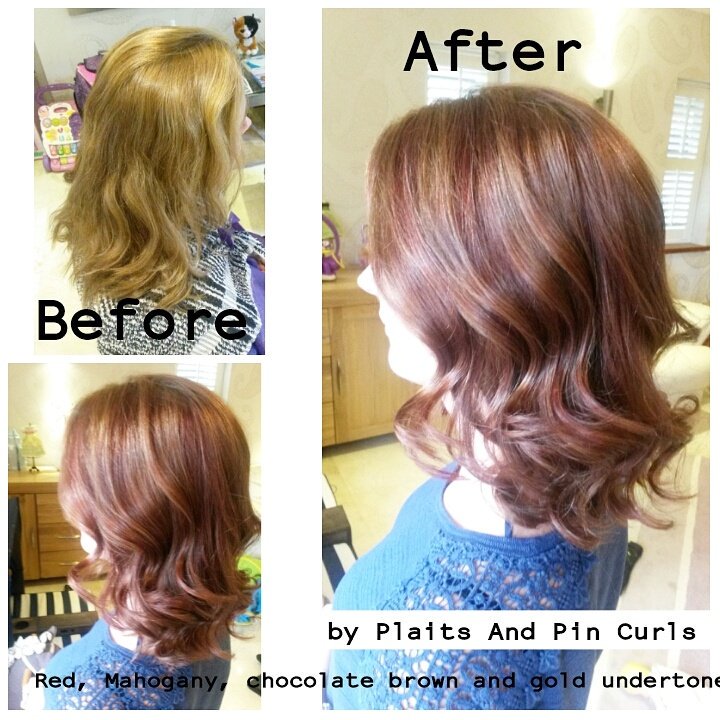 #colour #mobilehair #hair #redhair #vibranthair #shine #restyle #newcolour #nofilter #waves #shine plaitsandpincurls.co.uk