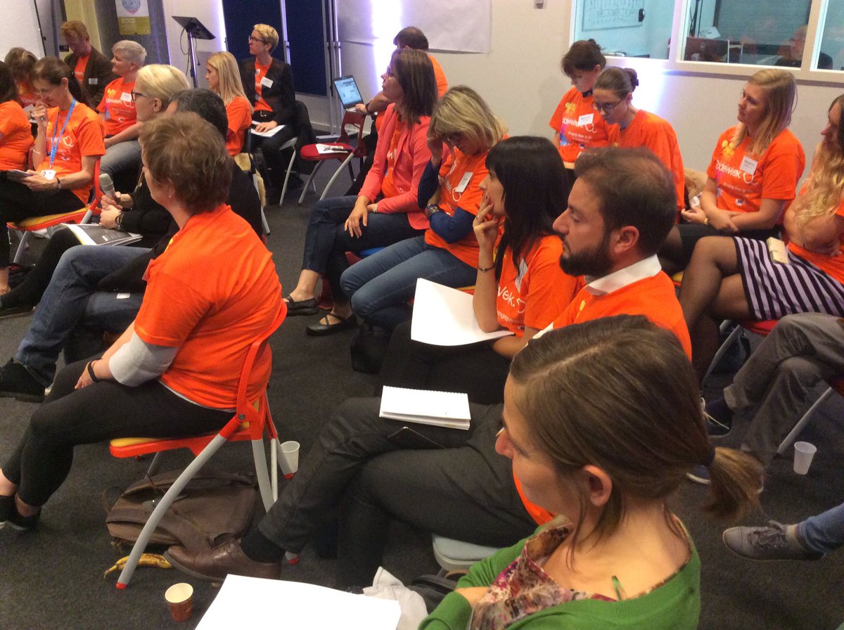 CodeWeekEU's tweet image. "Teachers are many times those who bring innovation to the classroom, so we need to cooperate with them" @eu_schoolnet #codeEU #coding