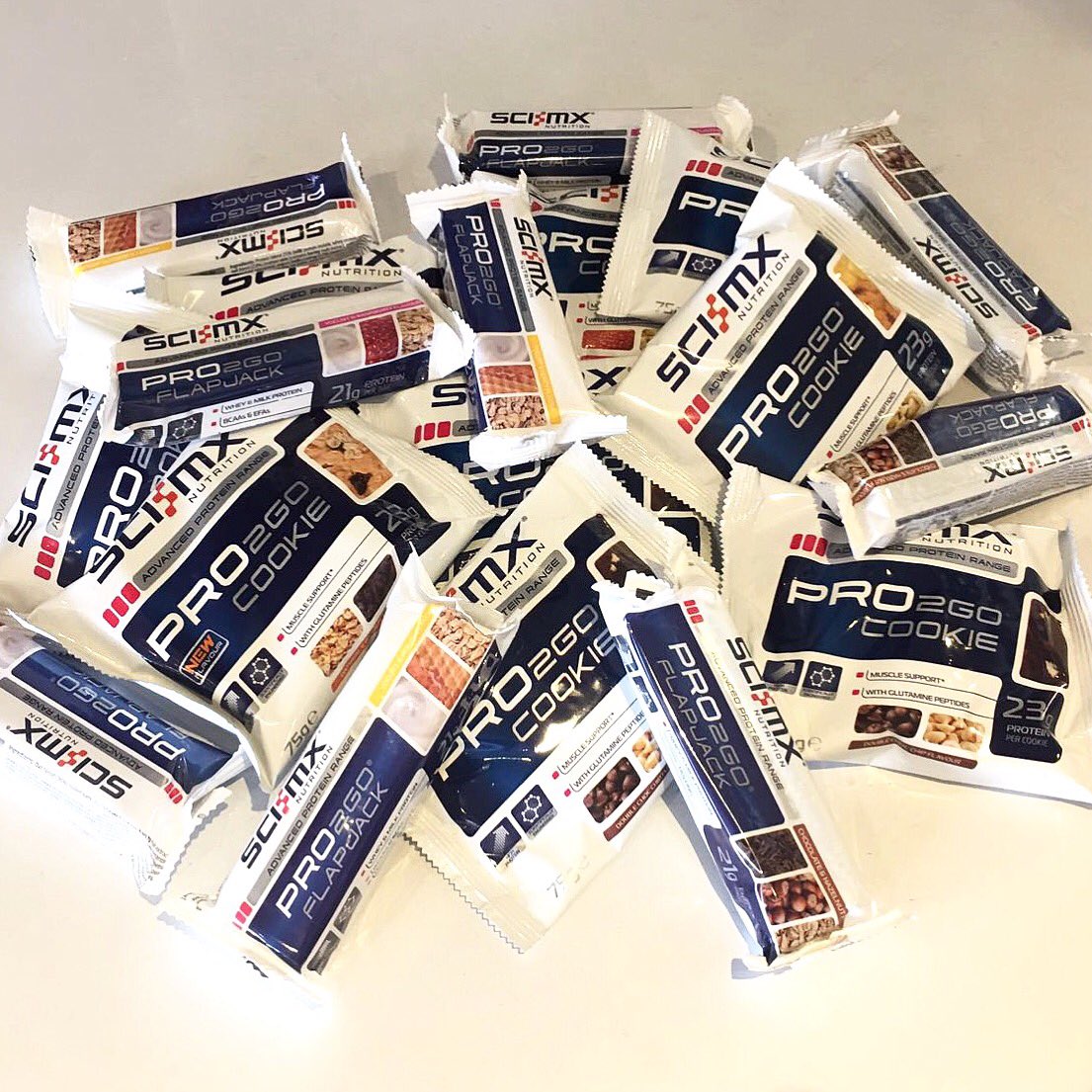BodySupps1's tweet photo. Fancy a snack? 
@SCIMX Nutrition Pro2Go's 🙌🙌👏
Advanced protein cookies &amp; flapjacks. 
All flavours available in store &amp; online 😋 https://t.co/ybPNWSuI9d
