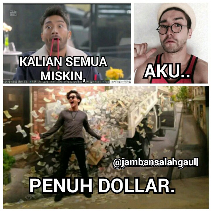 gamau kalah :v@SalahGaulSMTown : KalianSemuaMiskinAkuPenuhDollar :v #awsiwon