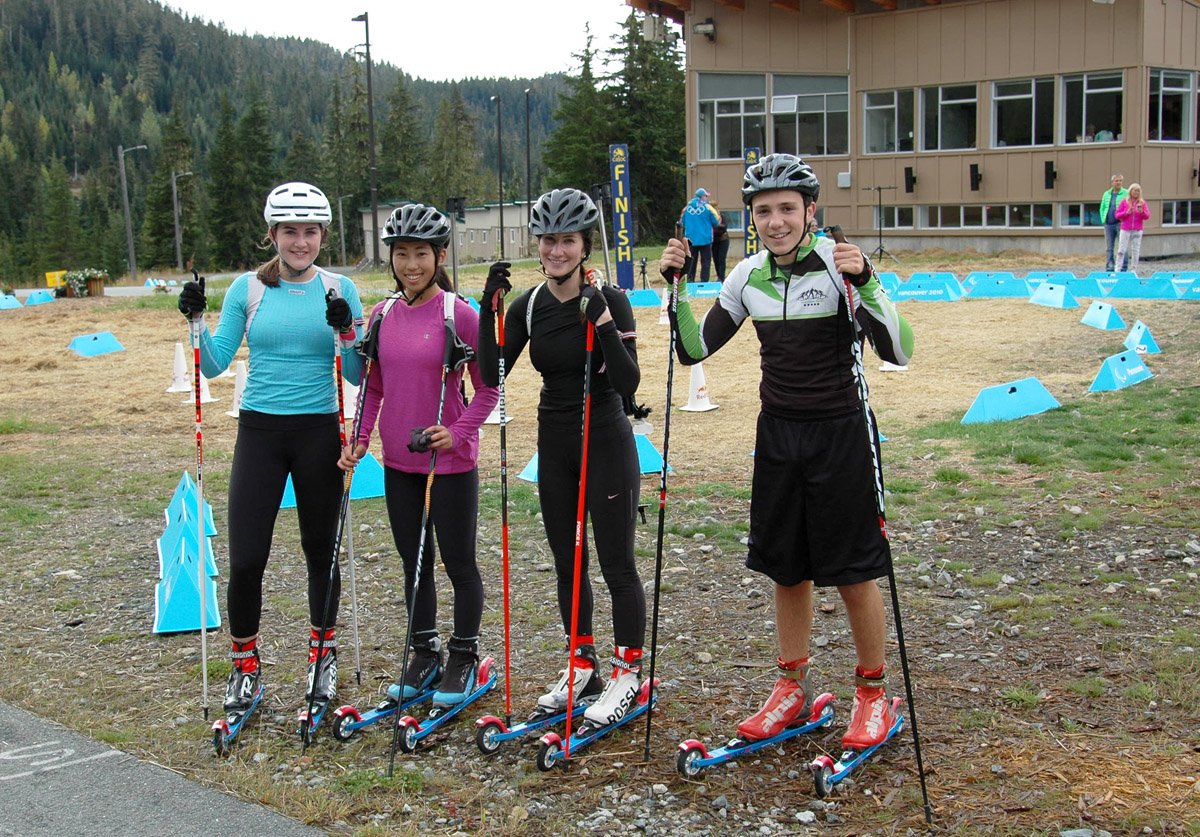 kvplus_na's tweet photo. So happy to see KV+ Launch Roller skis in use at Whistler Olympic Park during BC Biathlon Champs last weekend! https://t.co/xyIdeCucVw