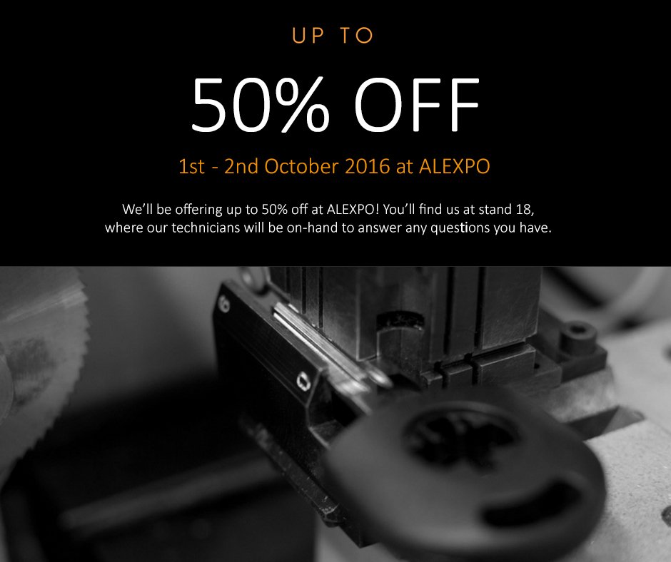 3DGroupUK's tweet image. Only 4 days to #ALEXPO! Visit us at stand 18 for a massive 50% of selected products! Find out more at ow.ly/MEyL304z6tB #Autolocksmith