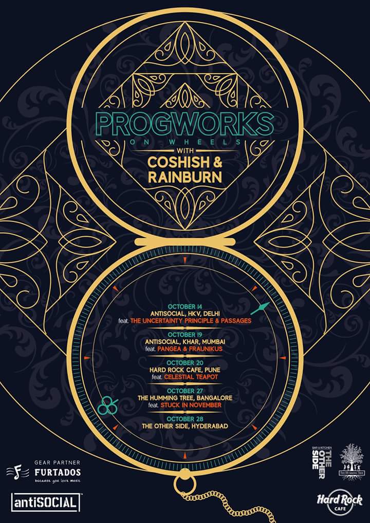 shrikant_crow's tweet photo. @Coshish &amp; @rainburnmusic planned a 5 city tour in Oct. Mark your dates! #progworksonwheels @furtados @HRCIndia @TheHummingTree #antisocial https://t.co/kzuofHuUbr