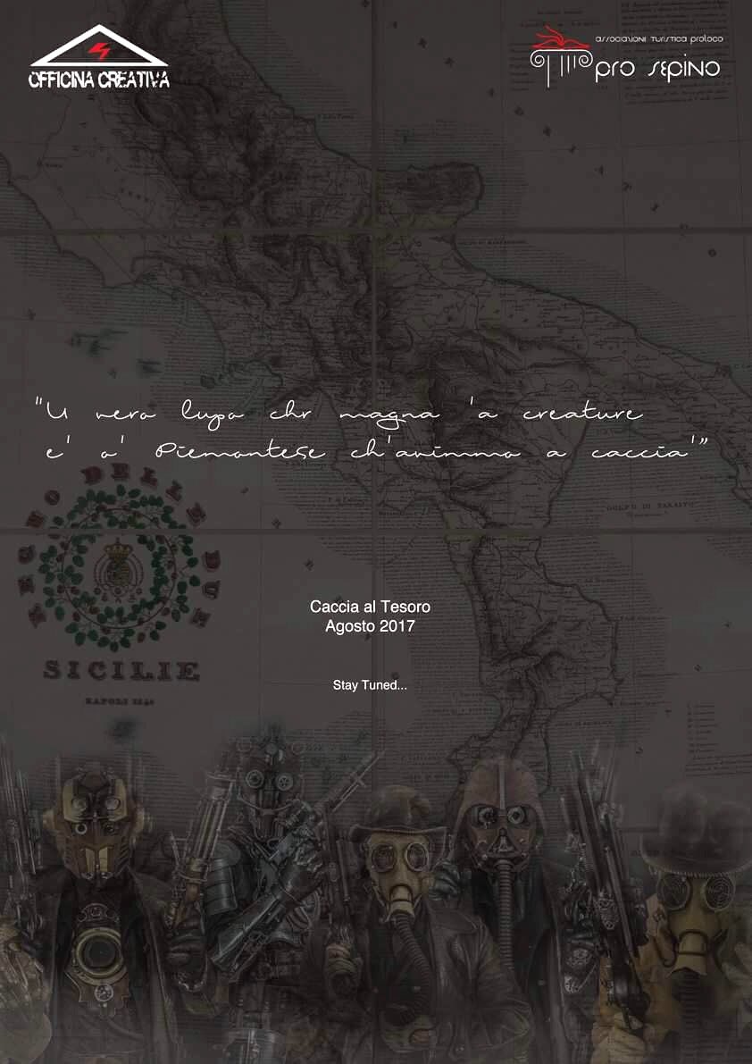 CreativaOff's tweet image. #caccia al #tesoro - #agosto #2017. Stay tuned!