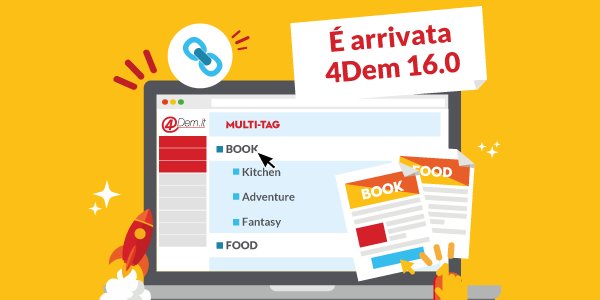 4marketingIt's tweet photo. Release 4Dem 16.0: con il nuovo Multi-Tag saprai cosa interessa davvero ai tuoi clienti: https://t.co/Kt9ryHrw7k #emailmarketing #multitag https://t.co/FUJuvB0485