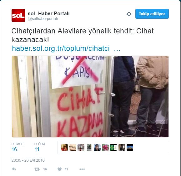 sabriisbilen's tweet photo. FETÖ, CHP, Ulusalcılar ve marjinal sol Türkiye'yi iç savaşa sürükleyip, paramparça etmek için ortak çalışıyor. Derhal inlerine girilmeli. https://t.co/7tXs1u7B5t